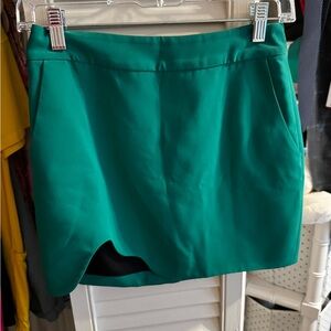 Amanda Uprichard Emerald Green Mini Skirt
